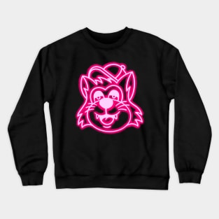 Retro cat neon Crewneck Sweatshirt